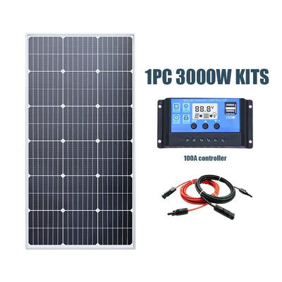 3000W Solar high effi Panel Solar Cell Portable Power Bank Flexible Charging Outdoor Solar Cells For Home Camping