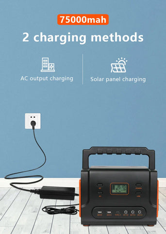 RadiantGrid PowerStation Pro Series 200W/500W/1000W - Pure Sine Wave Portable Solar Generator with PD & QC3.0