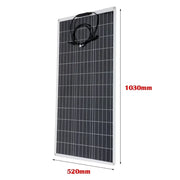 RadiantGrid Pro 300W Solar Kit with 3000W Pure Sine Wave Inverter - Complete 12V/110V/220V Power System