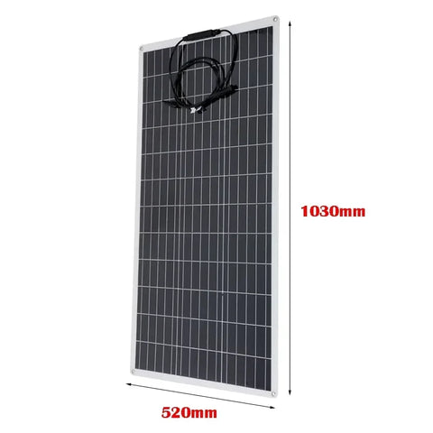 RadiantGrid Pro 300W Solar Kit with 3000W Pure Sine Wave Inverter - Complete 12V/110V/220V Power System