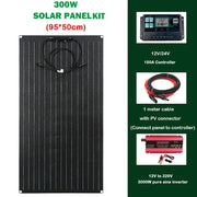 RadiantGrid Pro 3000W Complete Solar Kit - Pure Sine Wave Inverter with 300W Panel and Smart Controller